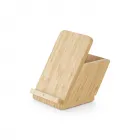 Carregador Indução Bambu 15W com Porta-Caneta