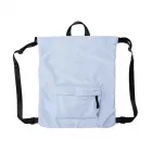 Mochila saco com bolso de zíper na parte frontal,