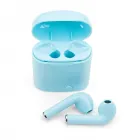 Fone bluetooth plástico azul