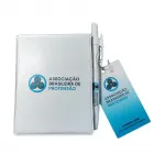 Kit com Bloco + Caneta + Tag