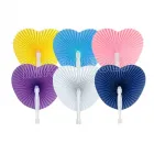 Leque formato coração: cores