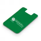 Porta cartão verde para celular