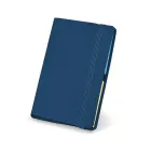 Bloco de anotações com adeviso - capa azul