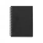 Caderno com capa kraft preta
