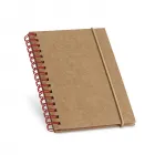 Caderno de bolso espiral vermelho