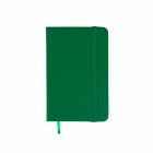 Caderneta emborrachada com marcador de página verde