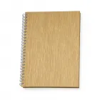 Caderno pequeno com pintura metalizada 