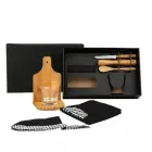 Kit Caipirinha Em Bambu Com Avental E Bandana - em caixa