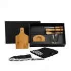 Kit Caipirinha Em Bambu Com Avental E Bandana