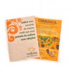 Mini cartão ecológico com sementes - Girassol