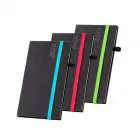 Agenda de bolso B5 em várias cores.