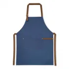 Avental 100% algodão azul.