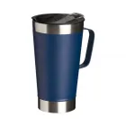 Caneca Térmica Inox com Abridor azul