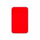 Adesivo Porta Cartão de Lycra para Celular Vermelho