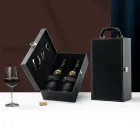 Kit vinho pro 4 peças c/ maleta para 2 garrafas