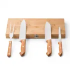 Kit churrasco em caixa de bambu