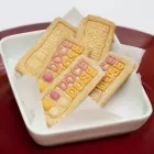 Biscoito Logo Relevo retangular