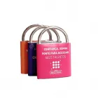 Tablete de Chocolate com Alça Metálica Cadeado