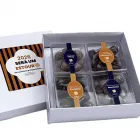 Caixa com 4 kits de pipoca gourmet