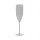 Taça de champanhe branca