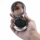 Escova com espelho redonda em plástico