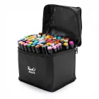 Kit com 80 canetas marcadoras em bolsa