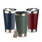 Copo Térmico 500ml com Abridor - opções de cores