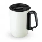 Caneca Inox Parede Dupla 350 ml Branca