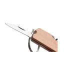 Chaveiro multifunções em madeira com abridor