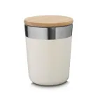 Copo térmico em aço inox, pintura fosca, com tampa