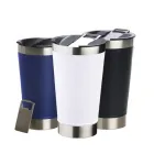 Copo Térmico Inox 500 ml com tampa e abridor - opções de cores