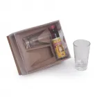 Kit cachaça Personalizado com copos de vidro
