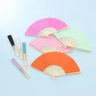 Leque ecológico feito em bambu e papel - 2