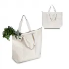 Sacola em algodão cru com alça para transporte - 2