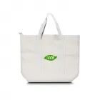 Sacola em algodão cru com alça para transporte - 3