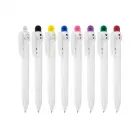 Caneta plástica esferográfica retrátil com grip - 1