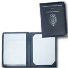 Porta-diploma com visor transparente para encaixe de papéis / diploma