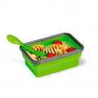 Marmita retrátil com talher dois em 1 