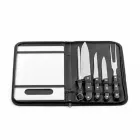 Kit churrasco em aço inox e PP