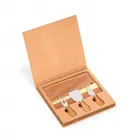 Kit queijo com 4 peças em embalagem presenteável de papel