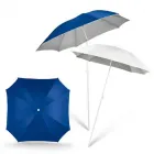 Guarda-sol com interior prateado e cabo direcionável