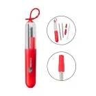 Kit canudo com 5 peças em caixa oval