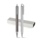 Caneta em metal personalizada em estojo de cartão