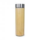 Garrafa Térmica Revestida em Bambu Personalizada 2