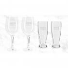 Kit de Taças de Vinho e Tulipa para Cerveja Personalizado 2