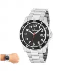 Relógio de pulso Champion com mostrador preto com calendário