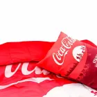 Kit composto por edredom, pantufas, almofada, copo e sacola