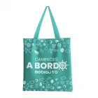 Sacola de algodão verde personalizada