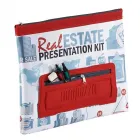 Pasta Dobrável com Bolso Externo com Zíper Personalizada