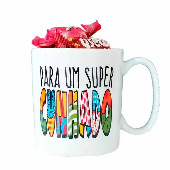 Bombom caseiro com caneca personalizada, veja essas dicas.